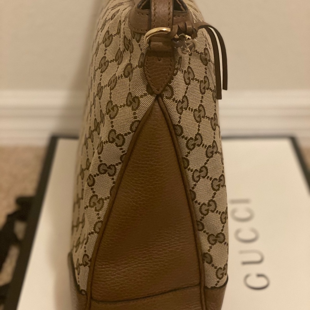 Gucci GG Bree Canvas Leather Hobo - Picture 6 of 11